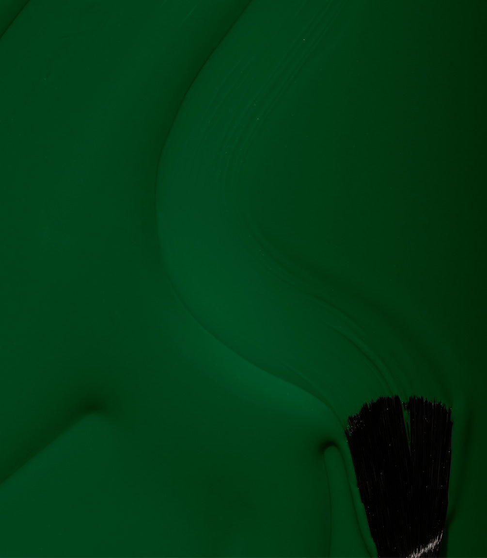Close-up of Pink Gellac 385 Pine Green gel polish texture.