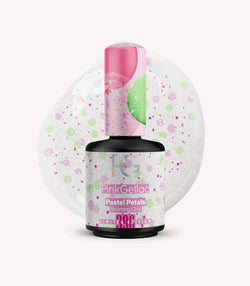 Pink Gellac 396 Pastel Petals gel nail polish bottle.