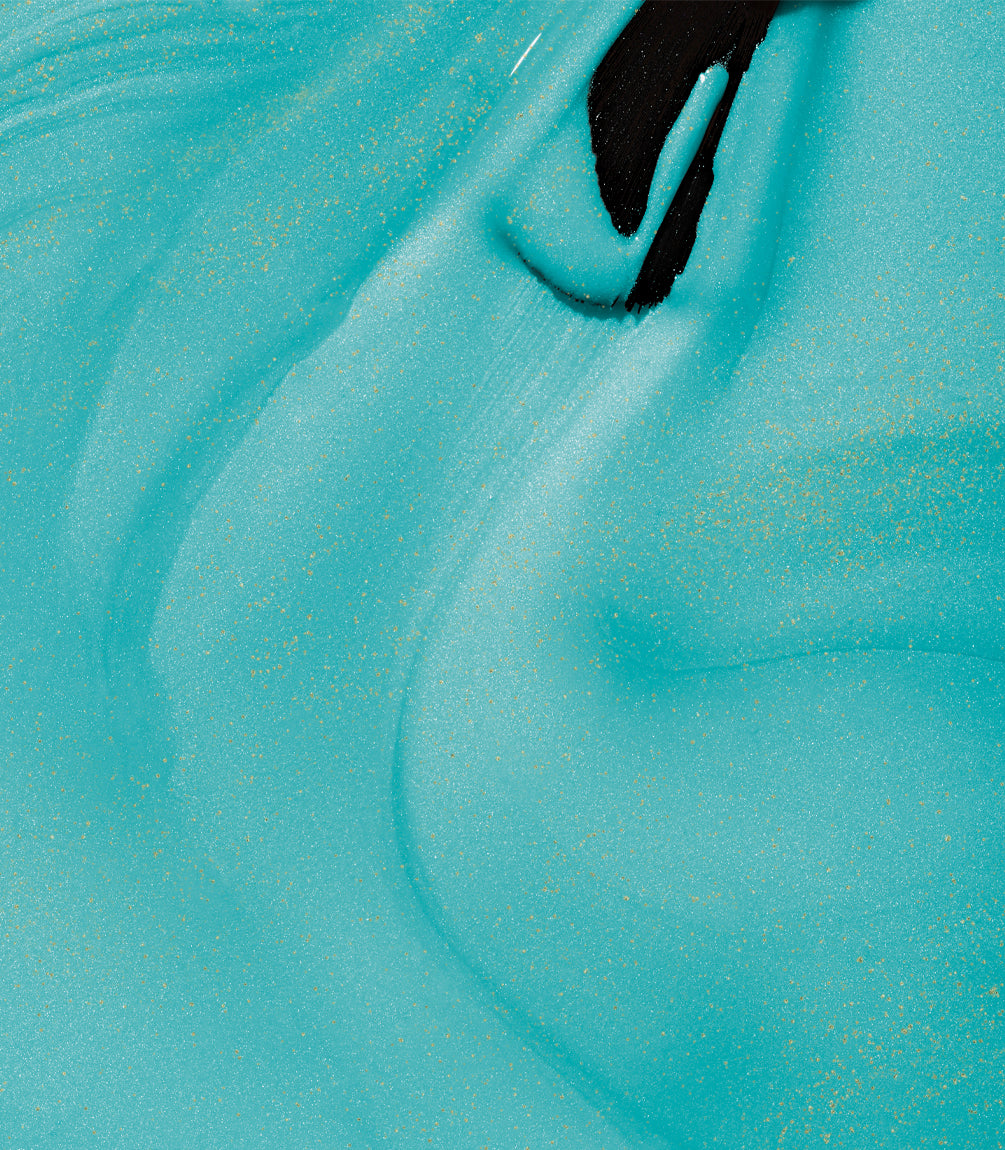 Close-up of Pink Gellac 414 Sparkling Sea gel polish texture.