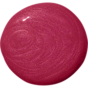 Pink shiny nail polish drop with a metallic finish.