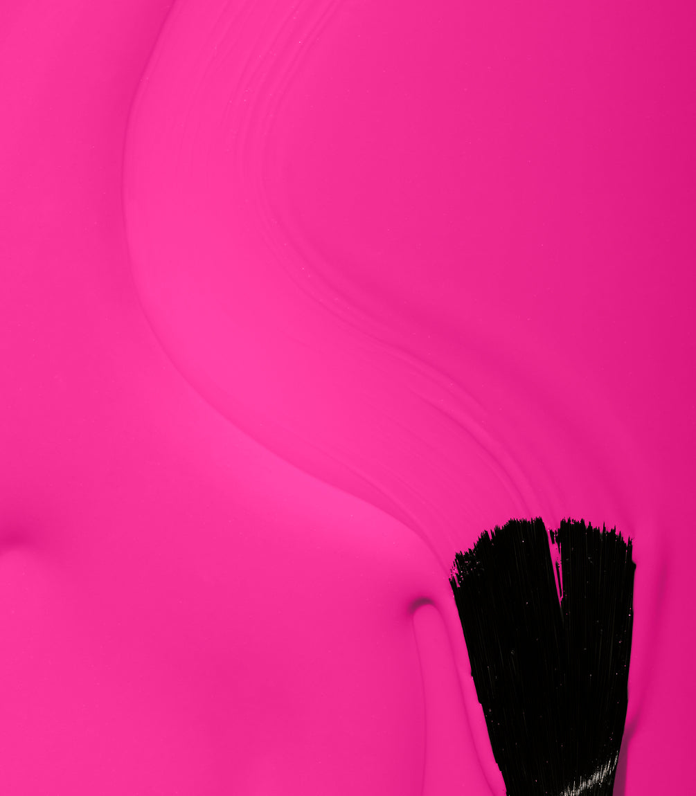 Close-up of Pink Gellac 436 Heroic Pink gel polish texture.