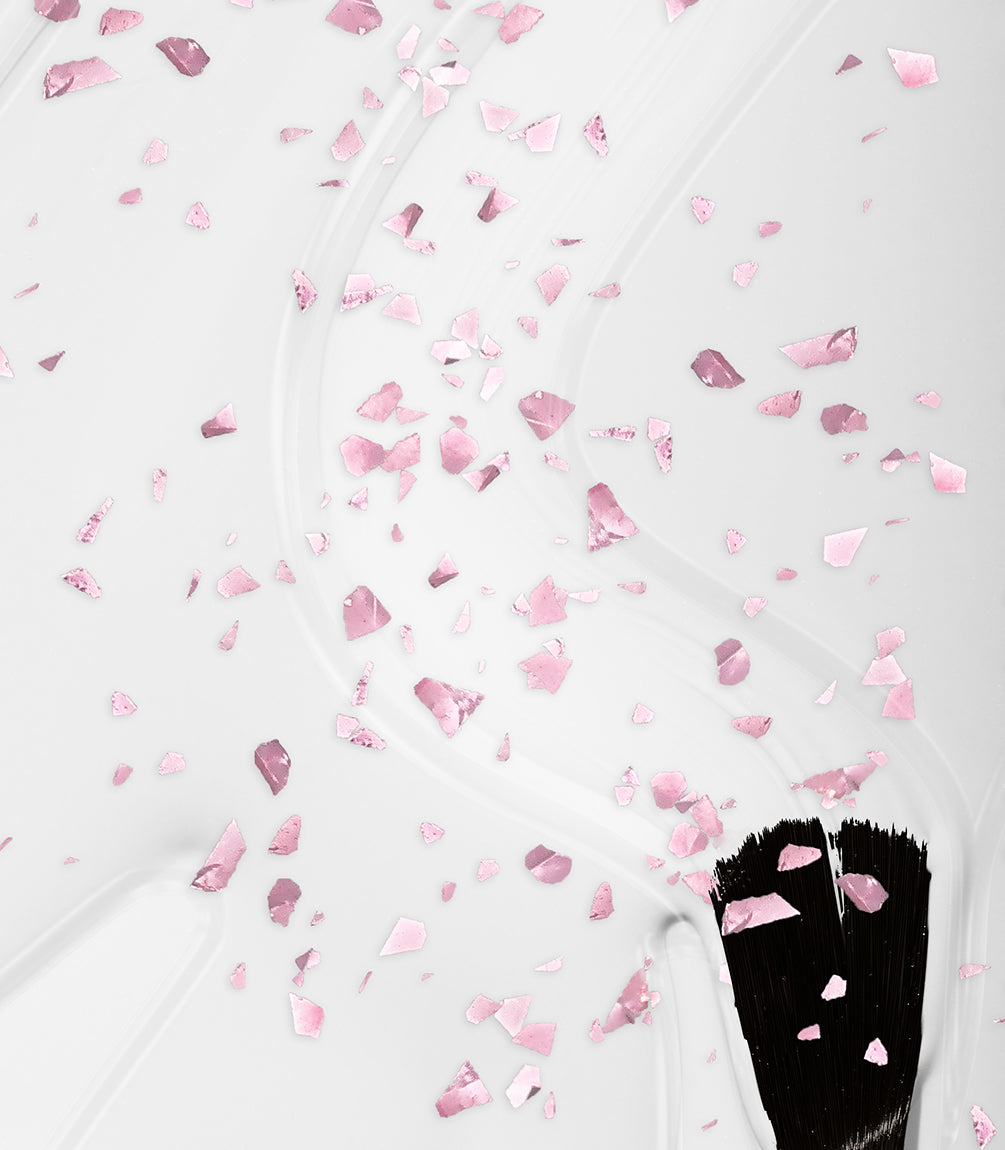 Close-up of Pink Gellac 449 Pink Petal gel polish texture.