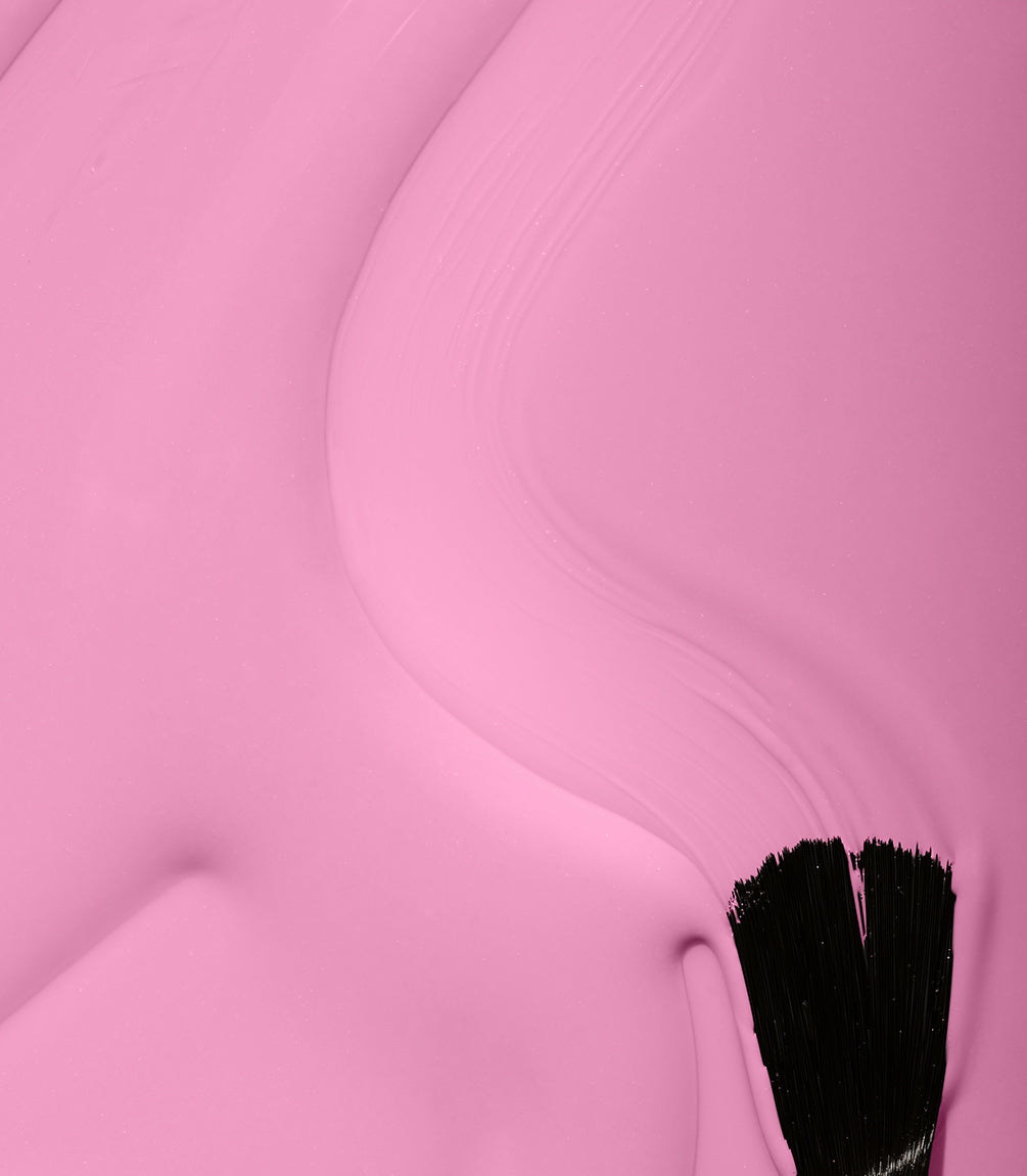 Close-up of Pink Gellac 457 Hibiscus Pink gel polish texture.