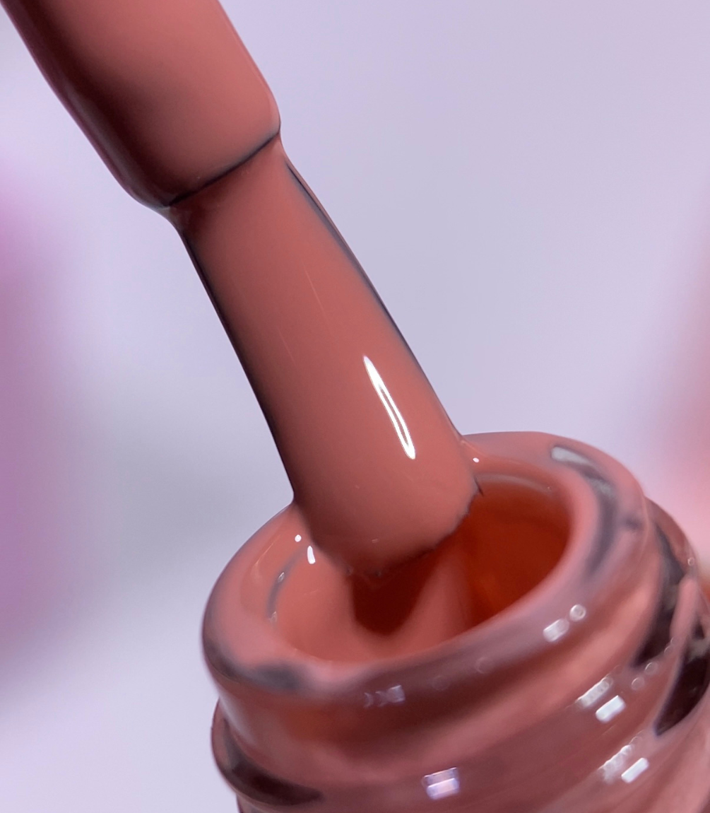Close-up of Pink Gellac 465 Strawberry Soufflé gel polish texture.