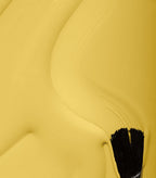 Close-up of Pink Gellac 287 Joyous Yellow gel polish texture.