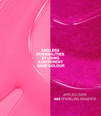 Close-up of Pink Gellac Jelly Coat Ballet Tint gel polish texture.