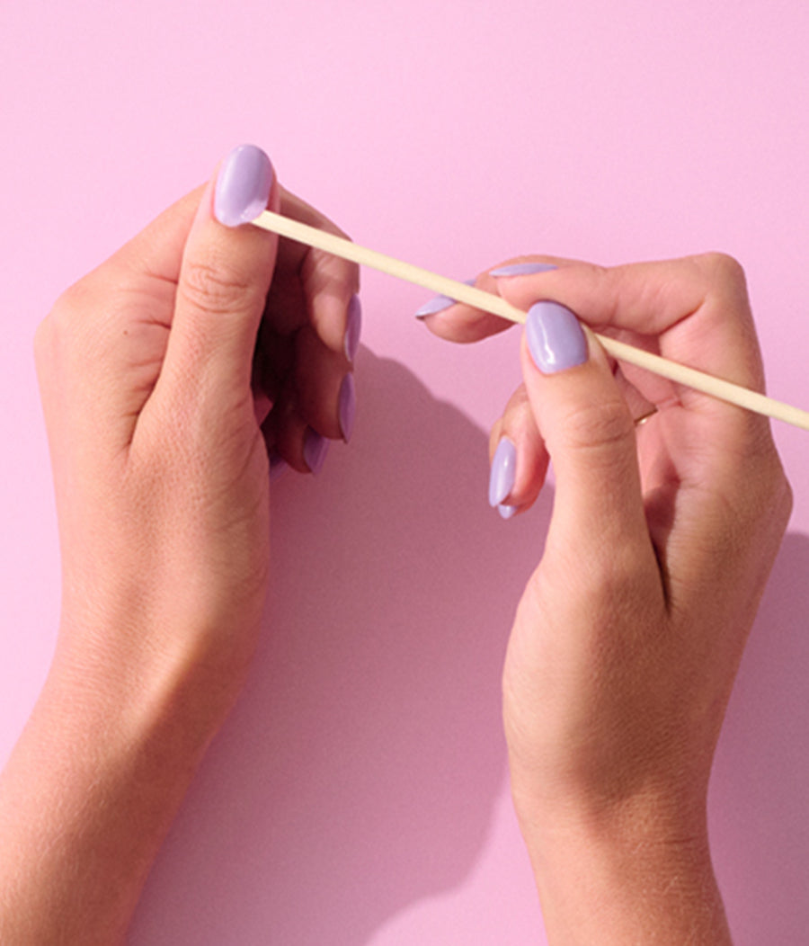 Close-up of Pink Gellac Peel Base texture.