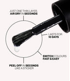 Infographic of Pink Gellac Peel Base benefits.