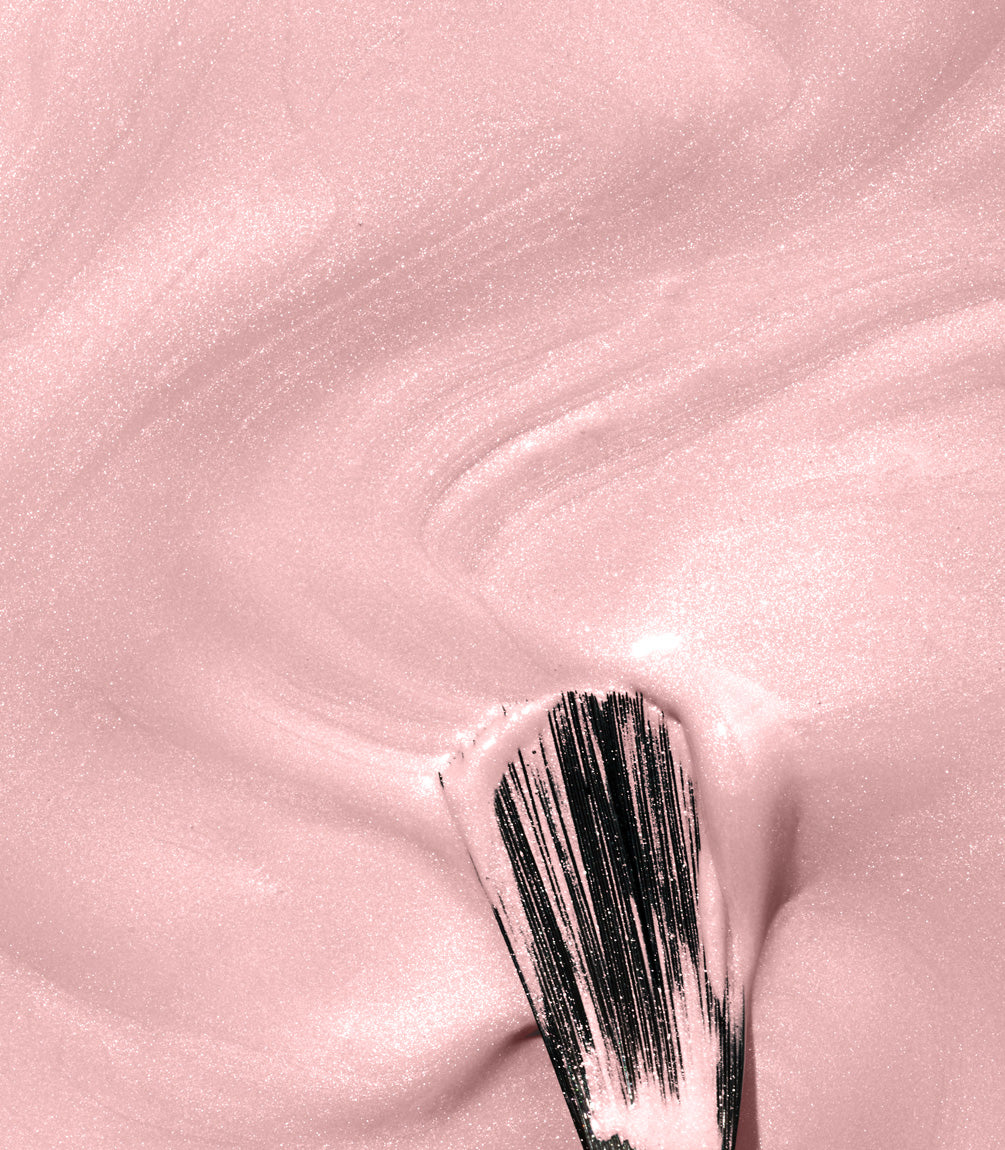 Close-up of Pink Gellac Rubber Base Cover Dreamy Pink texture.