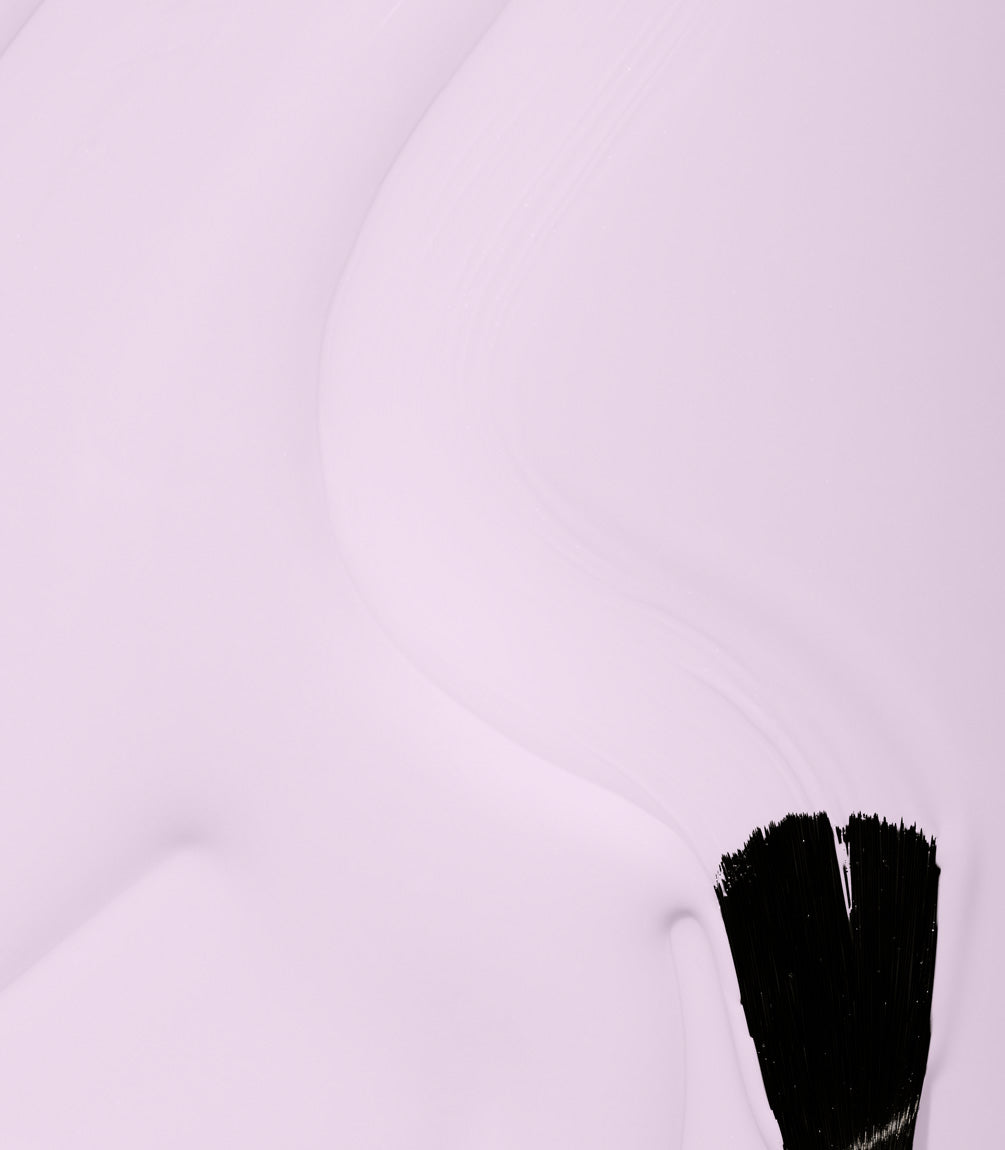 Close-up of Pink Gellac Rubber Base Cover Frozen Lilac texture.