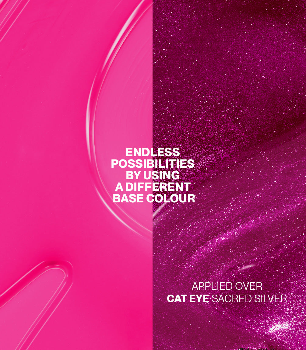 Close-up of Pink Gellac Jelly Coat Ruby Gloss gel polish texture.