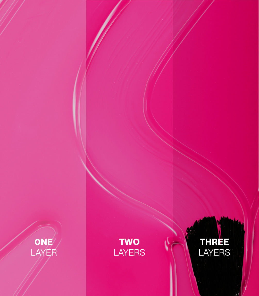 Close-up of Pink Gellac Jelly Coat Ruby Gloss gel polish texture.