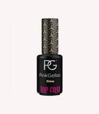Pink Gellac Shine Top Coat - 8ml bottle.