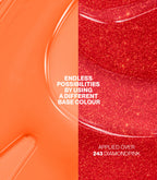 Close-up of Pink Gellac Jelly Coat Solar Glaze gel polish texture.
