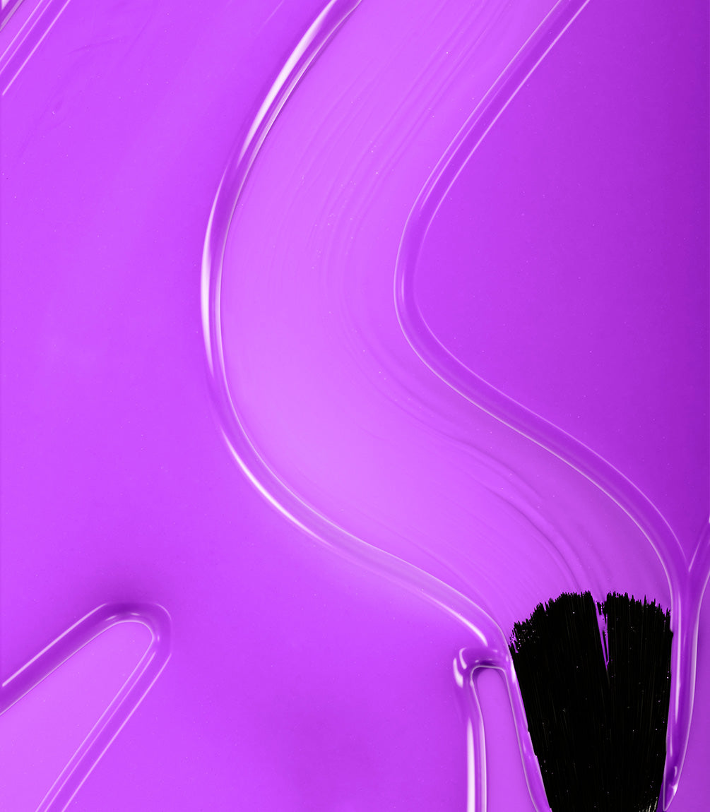 Close-up of Pink Gellac Jelly Coat Violet Sheen gel polish texture.