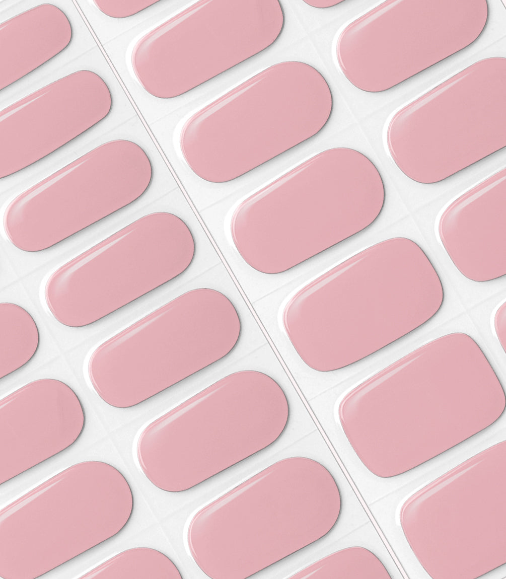 Close-up of the Pink Gellac 003 Toasted Nude gel nail sticker sheet.