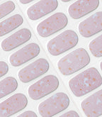 Close-up of the Pink Gellac 008 Holographic Blush gel nail sticker sheet.