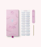Pink Gellac 011 Fairytale Chrome gel nail stickers with sheet, nail file and cuticle stick.