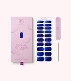 Pink Gellac 017 Royal Chrome gel nail stickers with sheet, nail file and cuticle stick.