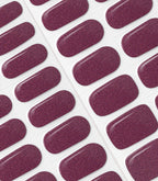 Close-up of the Pink Gellac 020 Sparkling Plum gel nail sticker sheet.