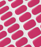 Close-up of the Pink Gellac 023 Rosy Red gel nail sticker sheet.