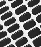 Close-up of the Pink Gellac 024 Jet Black gel nail sticker sheet.