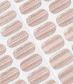 Close-up of the Pink Gellac 025 Cat Eye Champagne Gold gel nail sticker sheet.