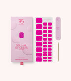 368 Intense Plum Pedicure Gel Nail Stickers