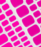 368 Intense Plum Pedicure Gel Nail Stickers