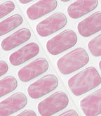 Close-up of the Pink Gellac 048 Marbled Pink gel nail sticker sheet.