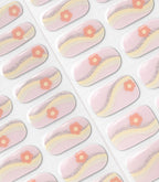 Close-up of the Pink Gellac 049 Blooming Meadows gel nail sticker sheet.