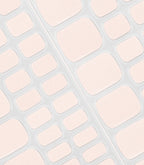 Close-up of the Pink Gellac 418 Meringue Pink pedicure gel nail sticker sheet.