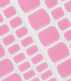 Close-up of the Pink Gellac Hibiscus Pink pedicure gel nail sticker sheet.