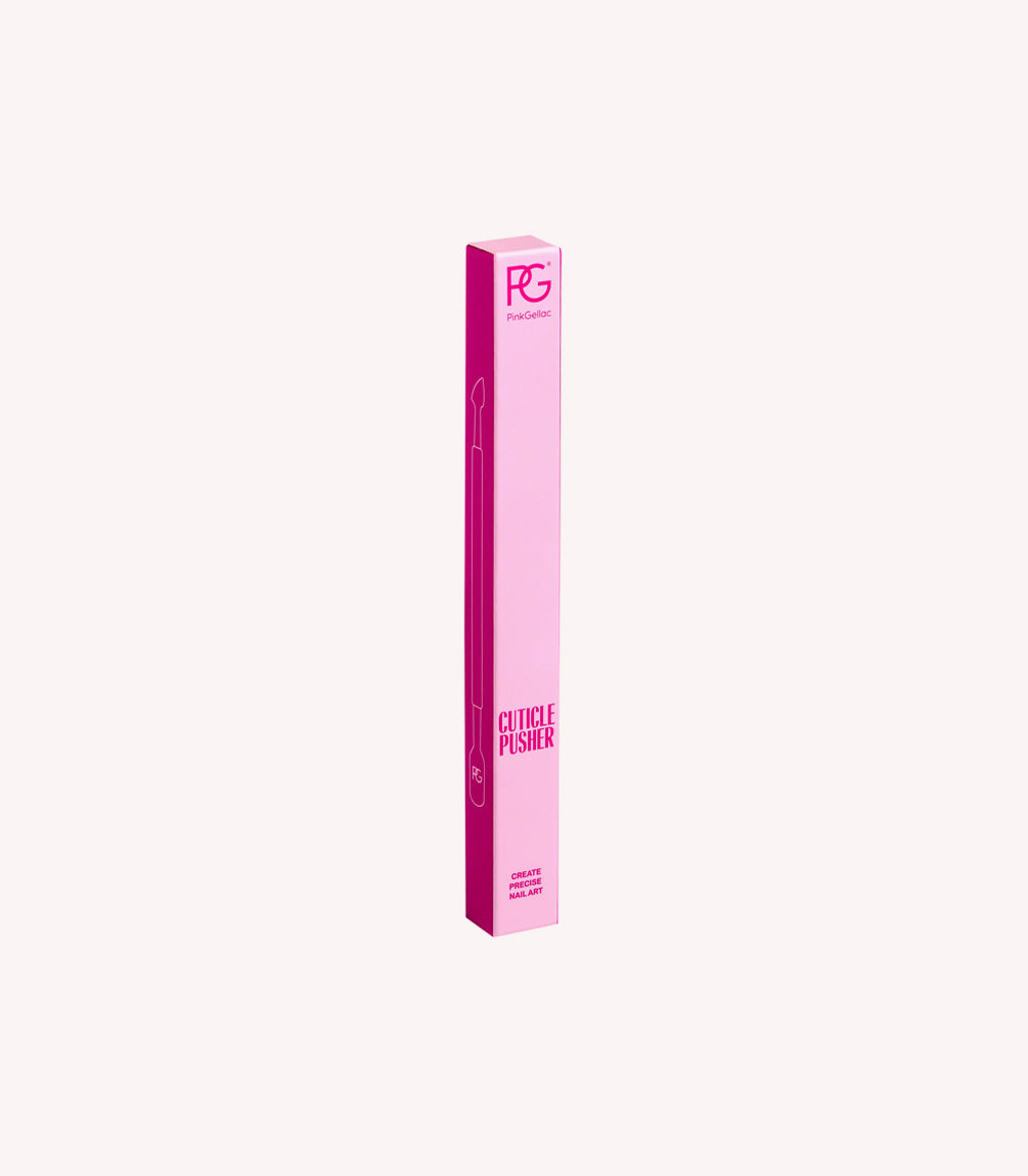 Pink Gellac Cuticle Pusher detail.