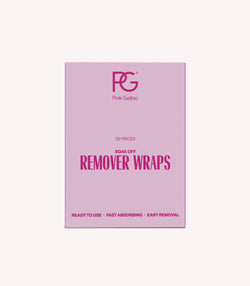 Pink Gellac Remover Wraps bottle.