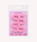 A pack of pink toe separators from the brand Pink Gellac.