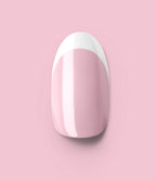 Close-up of a Pink Gellac 2001 Classic French press-on nail.