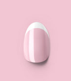 Close-up of a Pink Gellac 2001 Classic French press-on nail.