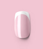Close-up of a Pink Gellac 2001 Classic French press-on nail.