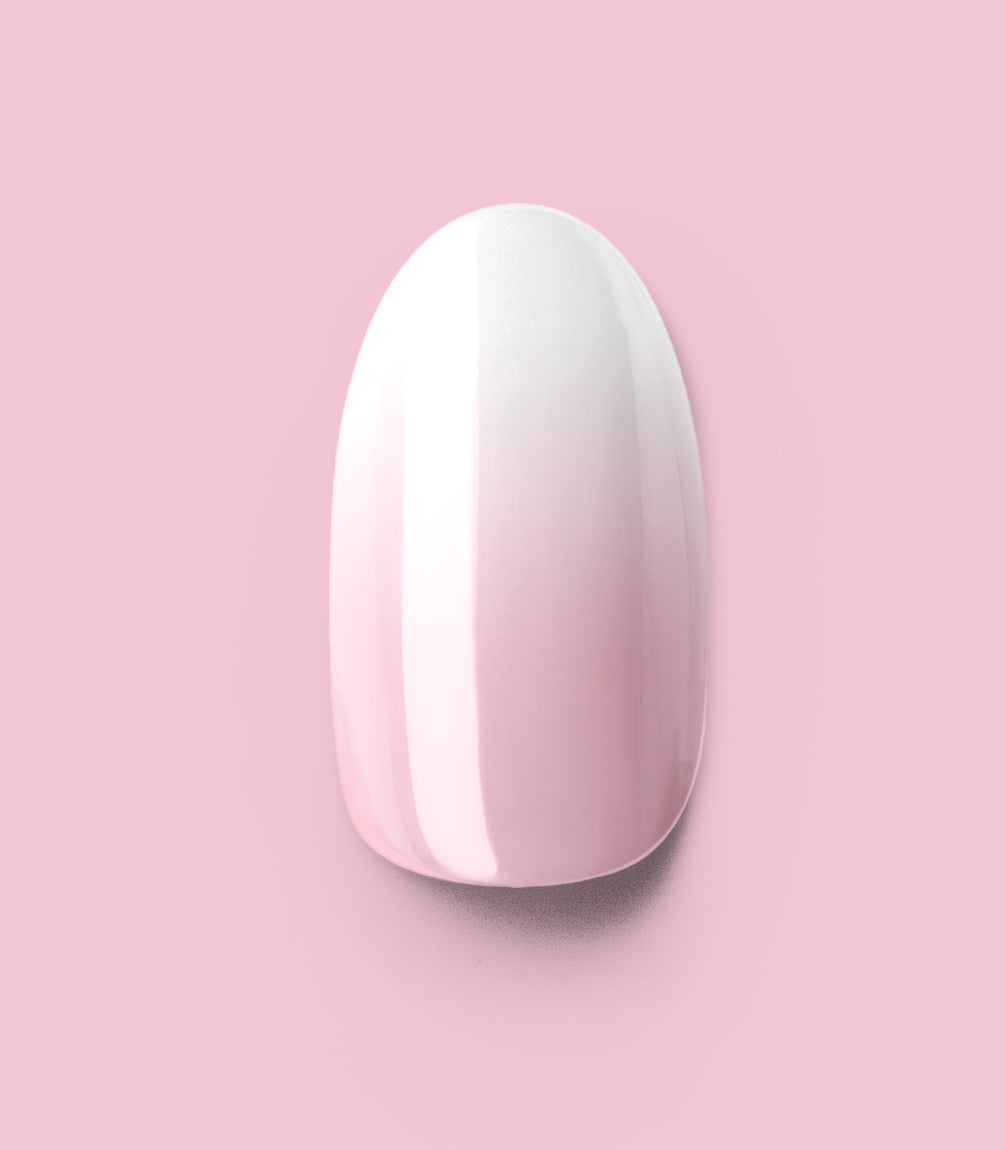 Close-up of a Pink Gellac 2002 Babyboom Bliss press-on nail.