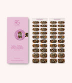 Pink Gellac Value Pack 028 Lavish Leopard gel nail sticker value pack contents.