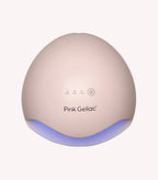 An LED nail lamp from the brand Pink Gellac, with a round top and time selection buttons for 30, 60 and 120 seconds.