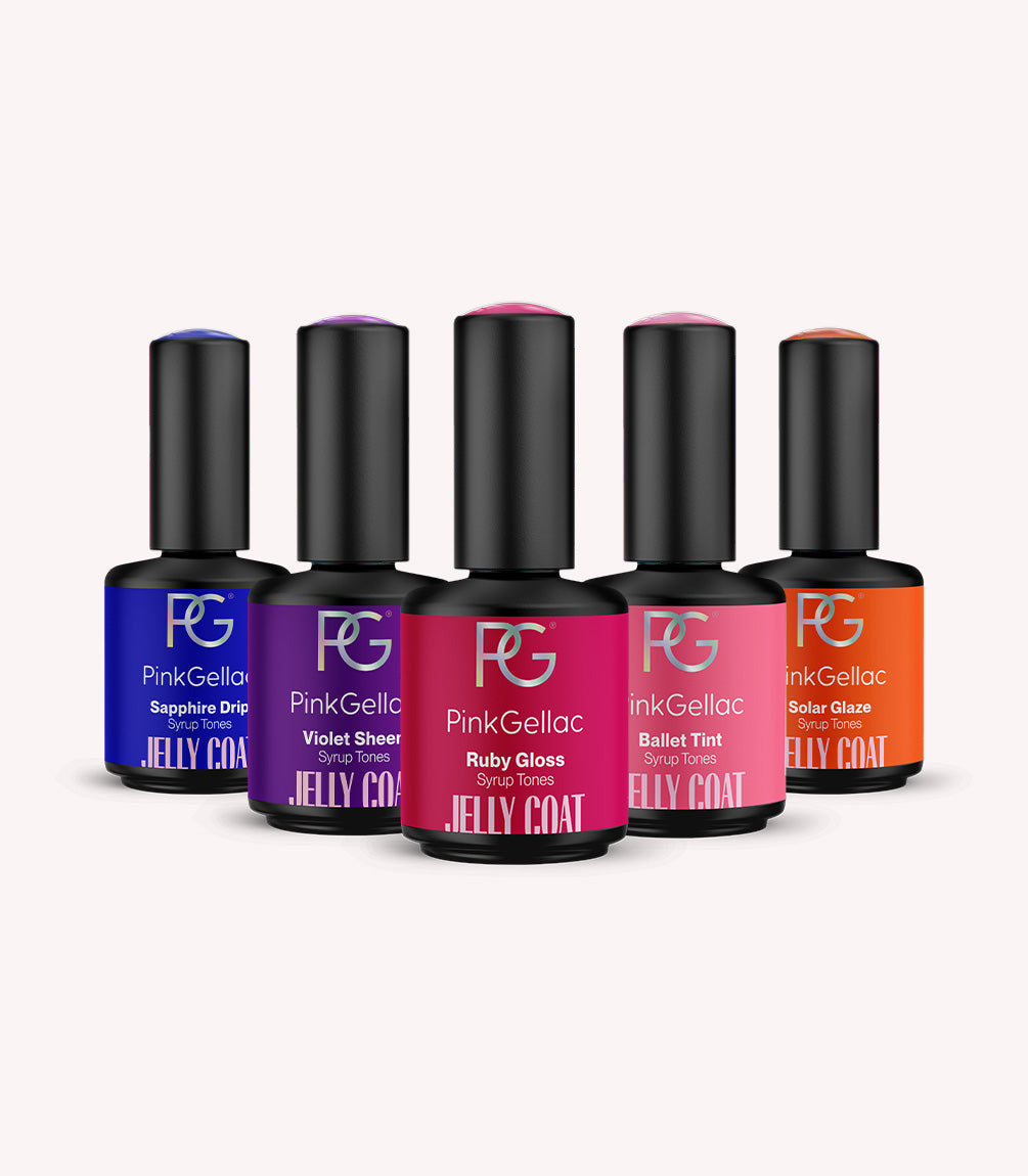 Pink Gellac Jelly Coat Set Syrup Tones jelly coats.