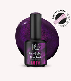 Pink Gellac Cat Eye Divine Quartz gel polish bottle.