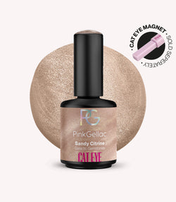 Pink Gellac Cat Eye Sandy Citrine gel polish bottle.