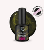 Pink Gellac Cat Eye Sunstone Gold gel polish bottle.