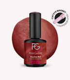 Pink Gellac Cat Eye Starfire Red gel polish bottle.