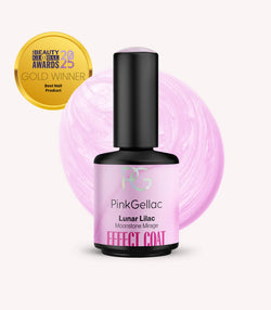 Pink Gellac Effect Coat Lunar Lilac gel polish bottle.