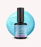 Pink Gellac Effect coat Mermaid Blue gel polish bottle.