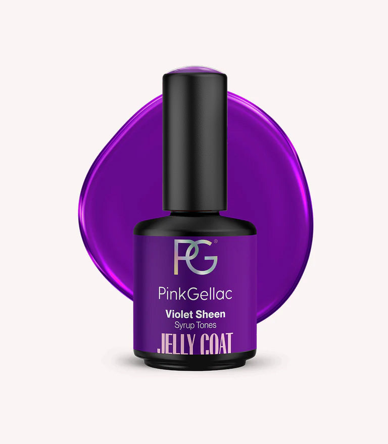 Pink Gellac Jelly Coat Violet Sheen bottle.